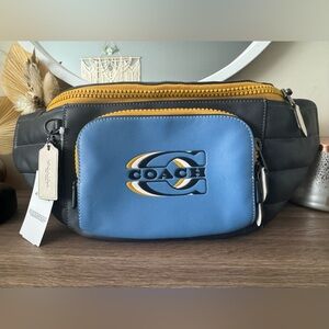 Coach Track BB quilt leather fanny pack